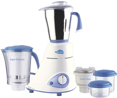 Preethi Steele MG 206 550W 3 Jars Mixer Grinder (Silver/Black)