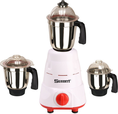 Sunmeet SM 750 BajajRed 750 W Mixer Grinder(Red, 3 Jars)