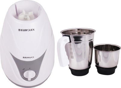 EUROLEX MJ1652 500 W Mixer Grinder(White, 2 Jars)