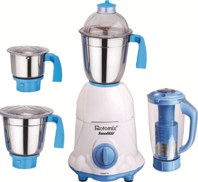 

Rotomix Muscular Duos 600 W Juicer Mixer Grinder(White, 4 Jars)