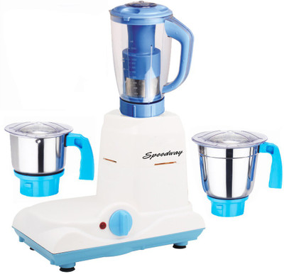 

speedway Latest Jar attachments of chutney medium & juicer jarType-648 1000 W Juicer Mixer Grinder(Multicolor, 3 Jars)
