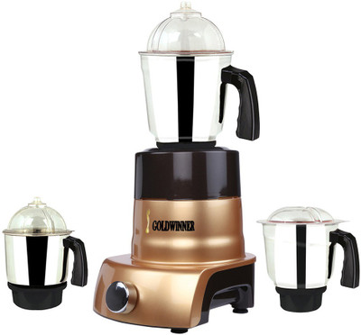 

Goldwinner ABS Body MGJ 2017-143 1000 W Mixer Grinder(Gold, 3 Jars)