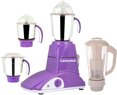 

Celebration C MG16 51 600 W Mixer Grinder(Violet, 4 Jars)