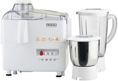 

Usha JMG3345 450 W Juicer Mixer Grinder(White, 2 Jars)