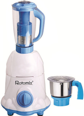 

Rotomix Latest Jar attachments of chutney & juicer jarType-186 600 W Juicer Mixer Grinder(Multicolor, 2 Jars)