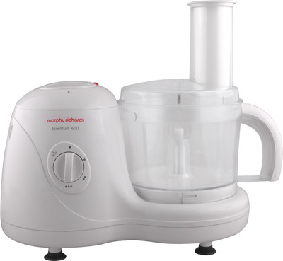 Morphy Richards Essentials 600 Food Processor 600 W Juicer Mixer Grinder(White, 4 Jars)