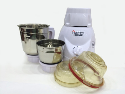 

Happy Home LITTLE CUBE 450 W Mixer Grinder(White, 2 Jars)