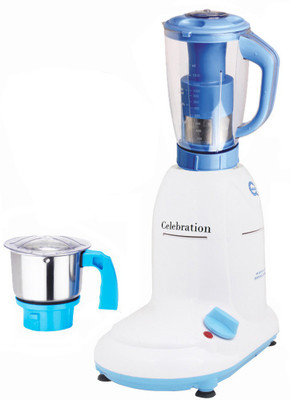 

Celebration Latest Jar attachments of chutney & juicer jarType-21 1000 W Juicer Mixer Grinder(Multicolor, 2 Jars)
