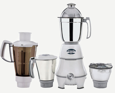 

Butterfly Emerald 4 jar 550 W Mixer Grinder(White, 4 Jars)