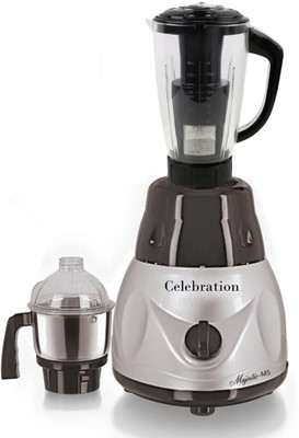 

Celebration Latest Jar attachments of chutney & juicer jarType-3 600 W Juicer Mixer Grinder(Multicolor, 2 Jars)
