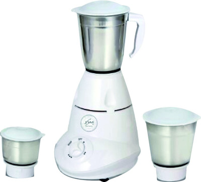 

JSM DELIGHT WHITE 650 W Mixer Grinder(White, 3 Jars)