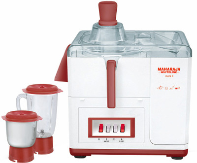 

Maharaja Whiteline JX-202 450 W Juicer Mixer Grinder(2 Jars)