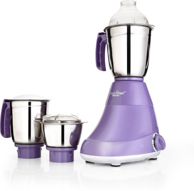 

Greenchef Mercury 750 W Mixer Grinder(Sky Blue, Lovender, 3 Jars), Lovender;sky blue