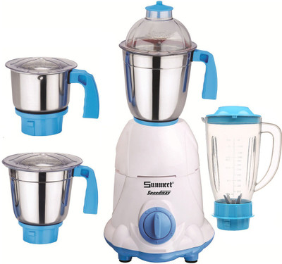 

Sunmeet ABS Body MG16-WFJ99 1000 W Juicer Mixer Grinder(Multicolor, 4 Jars)