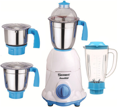

Sunmeet ABS Body MG16-WFJ1 600 W Juicer Mixer Grinder(Multicolor, 4 Jars)