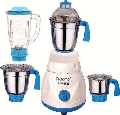 

Rotomix ABS Body MG16-WFJ37 600 W Juicer Mixer Grinder(Multicolor, 4 Jars)