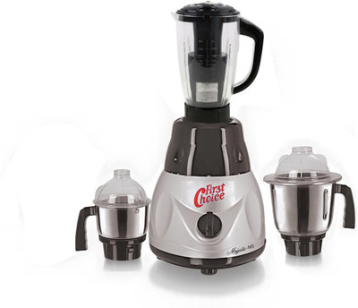 

Firstchoice Latest Jar attachments of chutney medium & juicer jarType-478 600 W Juicer Mixer Grinder(Multicolor, 3 Jars)