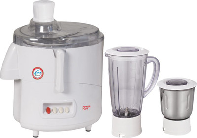 

JSM Powerplus 450 W Juicer Mixer Grinder(White, 2 Jars)