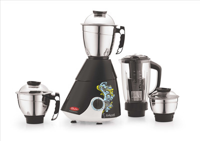

Bala richie rich 1000 W Juicer Mixer Grinder(black and yellow, 4 Jars)