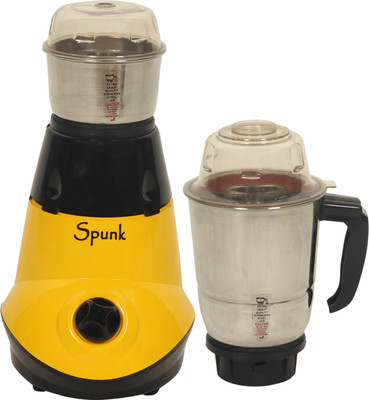 

Spunk Bolt 450 W Mixer Grinder(Yellow, 2 Jars)