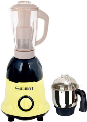 

Sunmeet Latest Jar attachments of chutney & juicer jarType-368 750 W Juicer Mixer Grinder(Multicolor, 2 Jars)