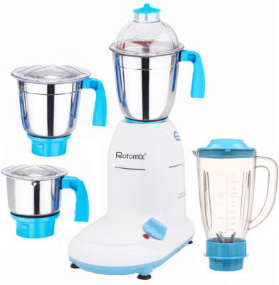 

Rotomix ABS Body MG16-WFJ28 600 W Juicer Mixer Grinder(Multicolor, 4 Jars)
