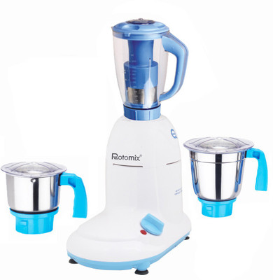 

Rotomix Latest Jar attachments of chutney medium & juicer jarType-617 750 W Juicer Mixer Grinder(Multicolor, 3 Jars)