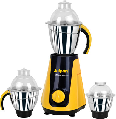 

Jaipan Kitchen Wonder 750 W Mixer Grinder(Yellow, 3 Jars)