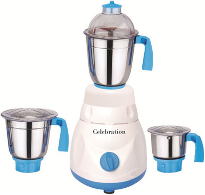 

Celebration Celeb 1000 Mrfwhite 1000 W Mixer Grinder(White, 3 Jars)