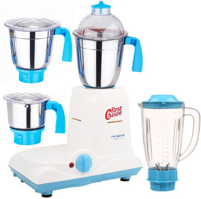 

Firstchoice ABS Body MG16-WFJ63 750 W Juicer Mixer Grinder(Multicolor, 4 Jars)