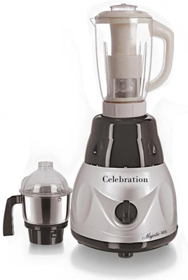 

Celebration Latest Jar attachments of chutney & juicer jarType-68 750 W Juicer Mixer Grinder(Multicolor, 2 Jars)