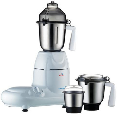 

Bajaj Twister 750 W Mixer Grinder(White, 3 Jars)