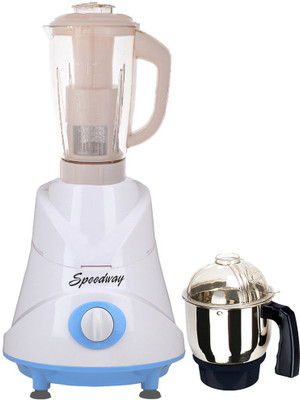 

speedway Latest Jar attachments of chutney & juicer jarType-302 750 W Juicer Mixer Grinder(Multicolor, 2 Jars)