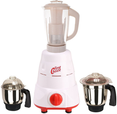 

First Choice Latest Jar attachments of chutney medium & juicer jarType-506 600 W Juicer Mixer Grinder(Multicolor, 3 Jars)