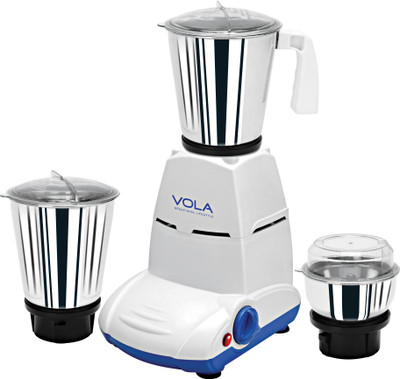 

Vola CHEF PRO 450 W Mixer Grinder(Blue, White, 3 Jars)