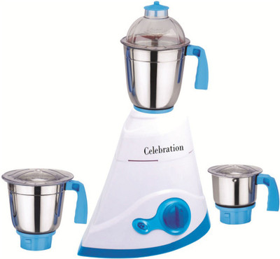 

Celebration Celeb 750 Leaf 750 W Mixer Grinder(White, 3 Jars)