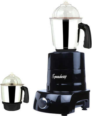 

speedway MA ABS Body MGJ 2017-59 600 W Mixer Grinder(Black, 2 Jars)