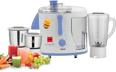 

Cello JMG 200 500 W Juicer Mixer Grinder(White, 3 Jars)