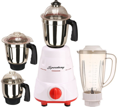 

speedway ABS Body MG16-WFJ67 750 W Juicer Mixer Grinder(Multicolor, 4 Jars)