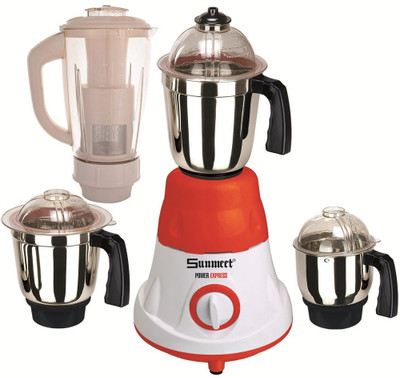 

Sunmeet SM Red 4 jar New MG16 88 750 W Mixer Grinder(Red, 4 Jars)