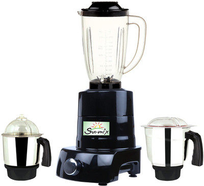 

Su-Mix MA ABS Body MGJ WOF 2017-82 600 W Juicer Mixer Grinder(Black, 3 Jars)