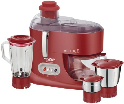 

Maharaja Whiteline ULTIMATE 550 W Juicer Mixer Grinder(Red, 3 Jars)