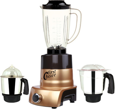 

Firstchoice MA ABS Body MGJ WOF 2017-153 600 W Juicer Mixer Grinder(Gold, 3 Jars)