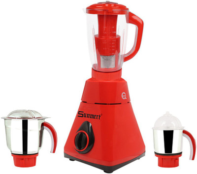 

Sunmeet Latest Jar attachments of chutney medium & juicer jarType-632 1000 W Juicer Mixer Grinder(Multicolor, 3 Jars)