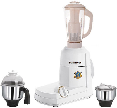 

Sunmeet Latest Jar attachments of chutney medium & juicer jarType-746 600 W Juicer Mixer Grinder(Multicolor, 3 Jars)