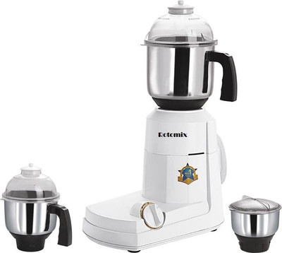 

Rotomix Roto 600 Lancer 600 W Mixer Grinder(White, 3 Jars)