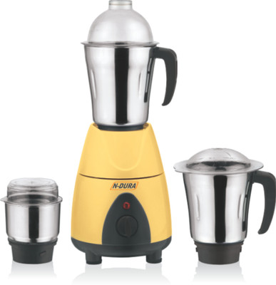 

Ndura Tristar 750 W Mixer Grinder(Yellow, 3 Jars)