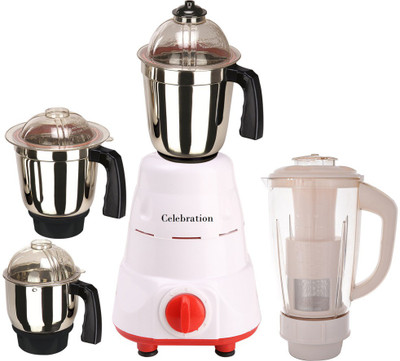

Celebration C MG16 67 750 W Mixer Grinder(Red, 4 Jars)