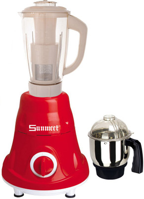 

Sunmeet Latest Jar attachments of chutney & juicer jarType-380 750 W Juicer Mixer Grinder(Multicolor, 2 Jars)