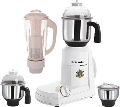 

Rotomix Roto 1000 Lancer 1000 W Mixer Grinder(White, 4 Jars)